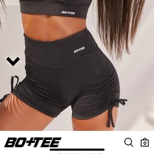 Oh Polly Bo+Tee High Waisted Slinky Shorts